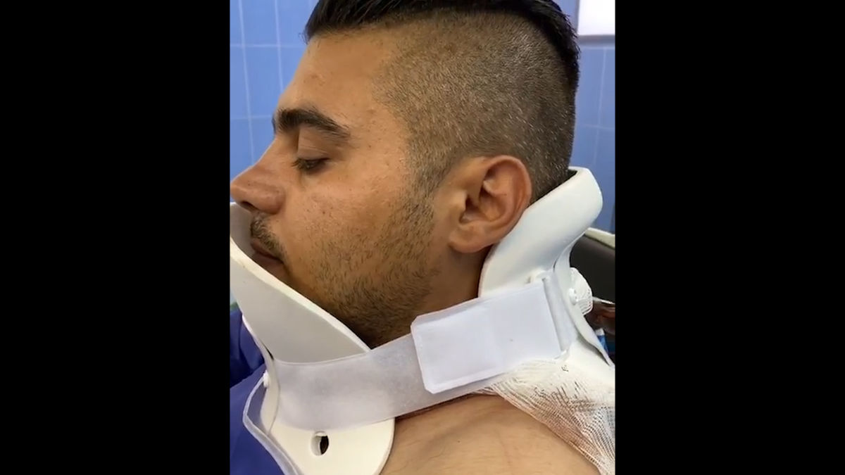 فیلم + 18 گیرکردن چاقوی زورگیران در گردن مرد تهرانی + فیلم دیده نشده